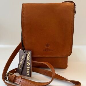 Oak & Tan brand leather cross body purse